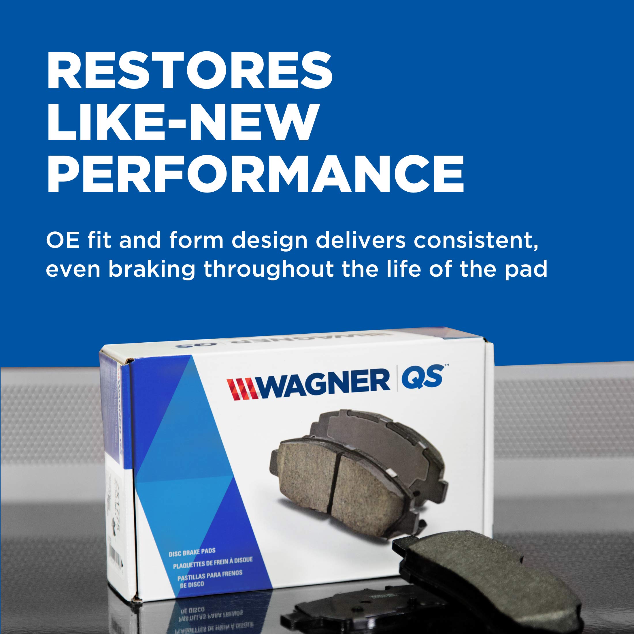 Wagner QuickStop ZD787 Front Disc Brake Pads - Compatible with 2009 Honda Accord | High-Performance Braking for Safe Driving | Perfect for City Commutes & Highway Travel