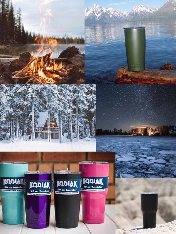 30oz Kodiak Stainless Steel Tumbler - Vacuum Insulated Pink Travel Mug for Hot & Cold Drinks, Perfect for Camping, Office & Gym Use