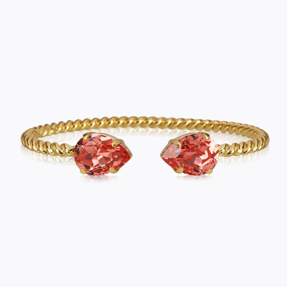 Mini Drop Bracelet - Rose Peach Gold Plated Dainty Jewelry for Women | Perfect for Everyday Wear, Date Nights & Gifting