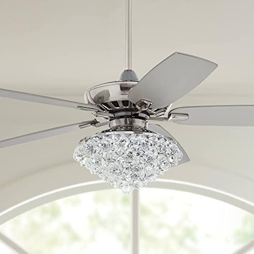 Silver Brushed Nickel - Crystal Bead LED Light Kit