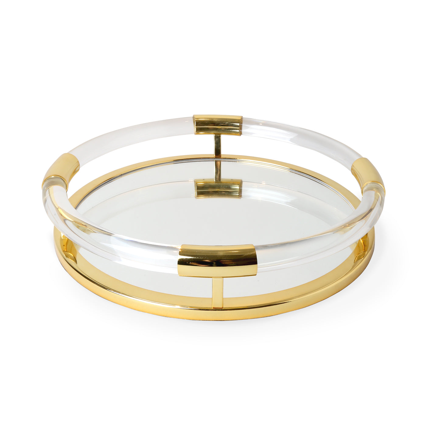 Jacques Round Serving Tray - Elegant Wooden Decorative Tray for Coffee Table, Dining, and Home Decor | Perfect for Entertaining, Display, and Organizing