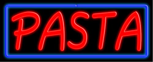 Handmade USA Pasta Glass Neon Sign #10393 - Perfect for Italian Restaurant, Kitchen Decor & Gift