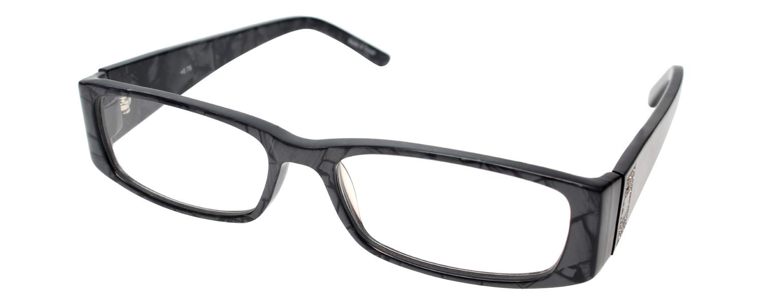 Calabria 852 Designer Reading Glasses with Hard Case - Stylish Presbyopia Eyewear for Women & Men - Perfect for Reading, Office Work, and Computer Use