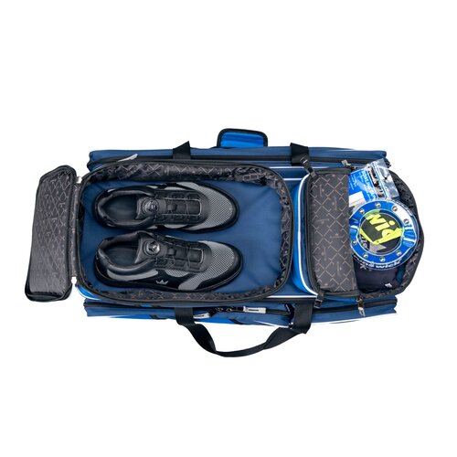Brunswick Quest Triple Roller Black Bowling Bag - Durable & Spacious for Bowling Balls, Shoes & Accessories - Perfect for League Play & Tournaments
