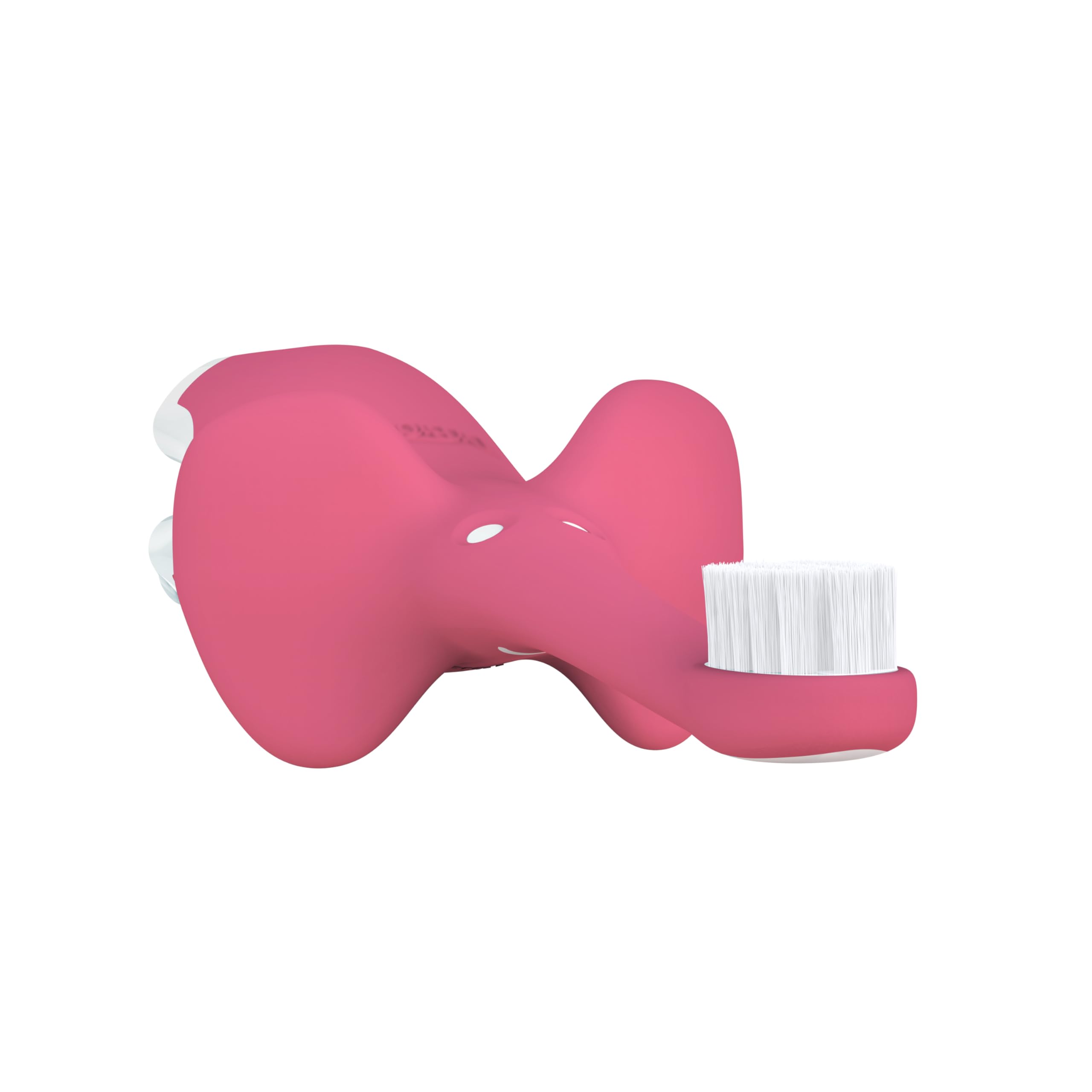 Dr. Brown's Soft Baby Toothbrush for Infants & Toddlers 0-3 Years - Gentle First Teeth Cleaning - Pink Elephant Design (Colors Vary) - Perfect for Baby's Oral Care Routine & Early Dental Hygiene