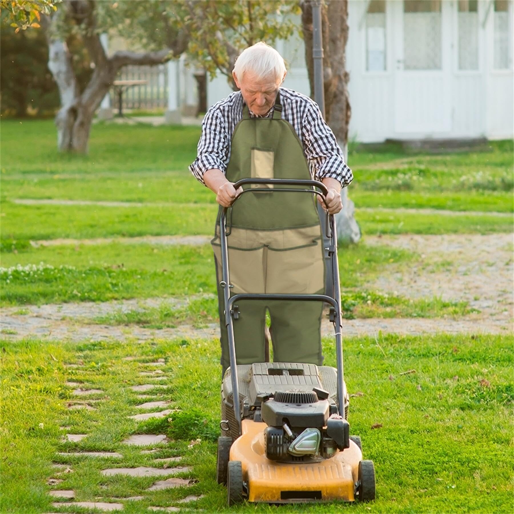 Durable Water-Resistant Gardening Apron with Quick-Release Pockets - Perfect for Harvesting, Planting & Outdoor Gardening Activities