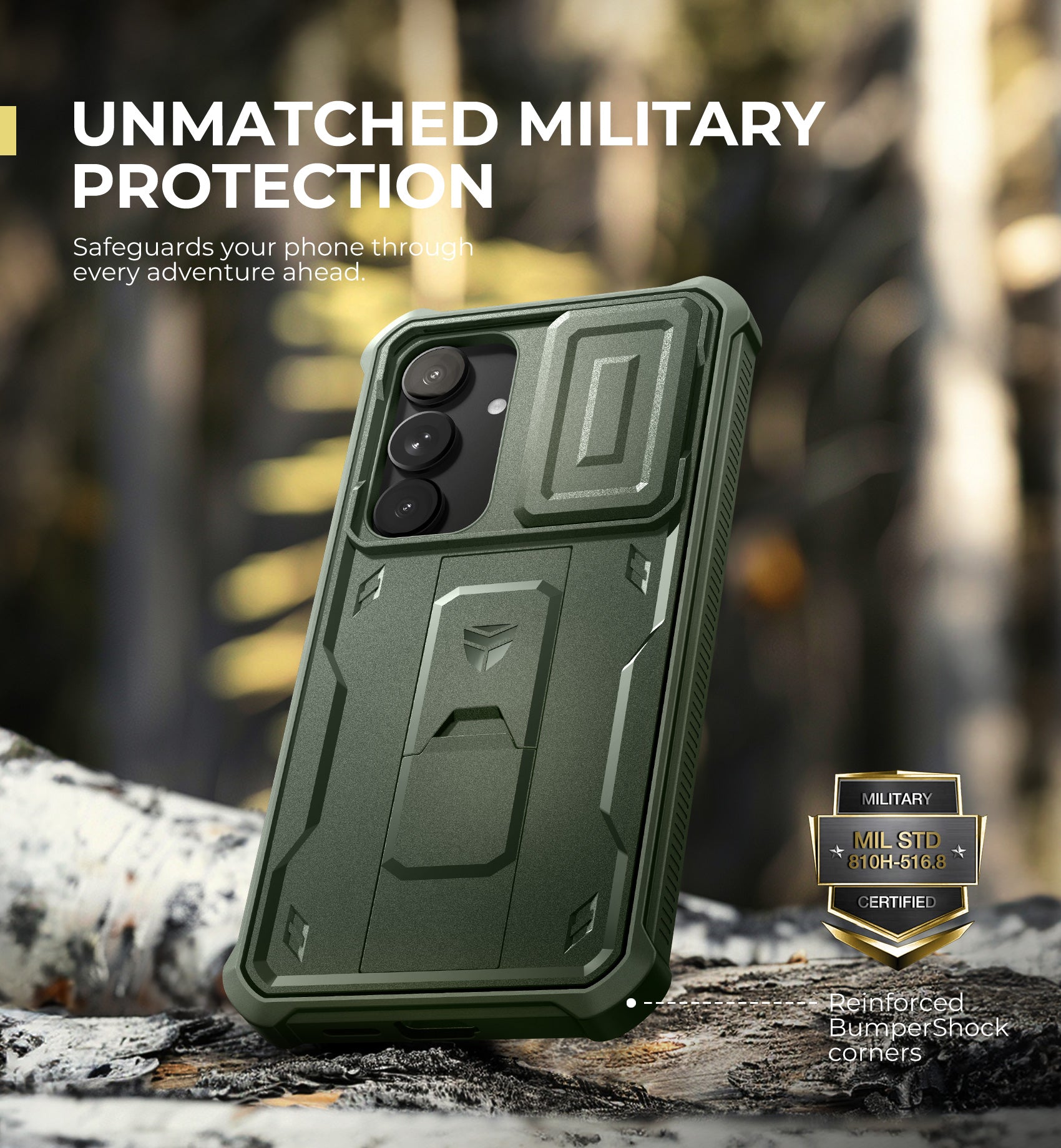 Durable Samsung Galaxy S25 Plus Case with Screen Protector - Heavy Duty Shockproof Cover, Slide Camera Protection & Kickstand - Perfect for Outdoor Activities, Work & Travel