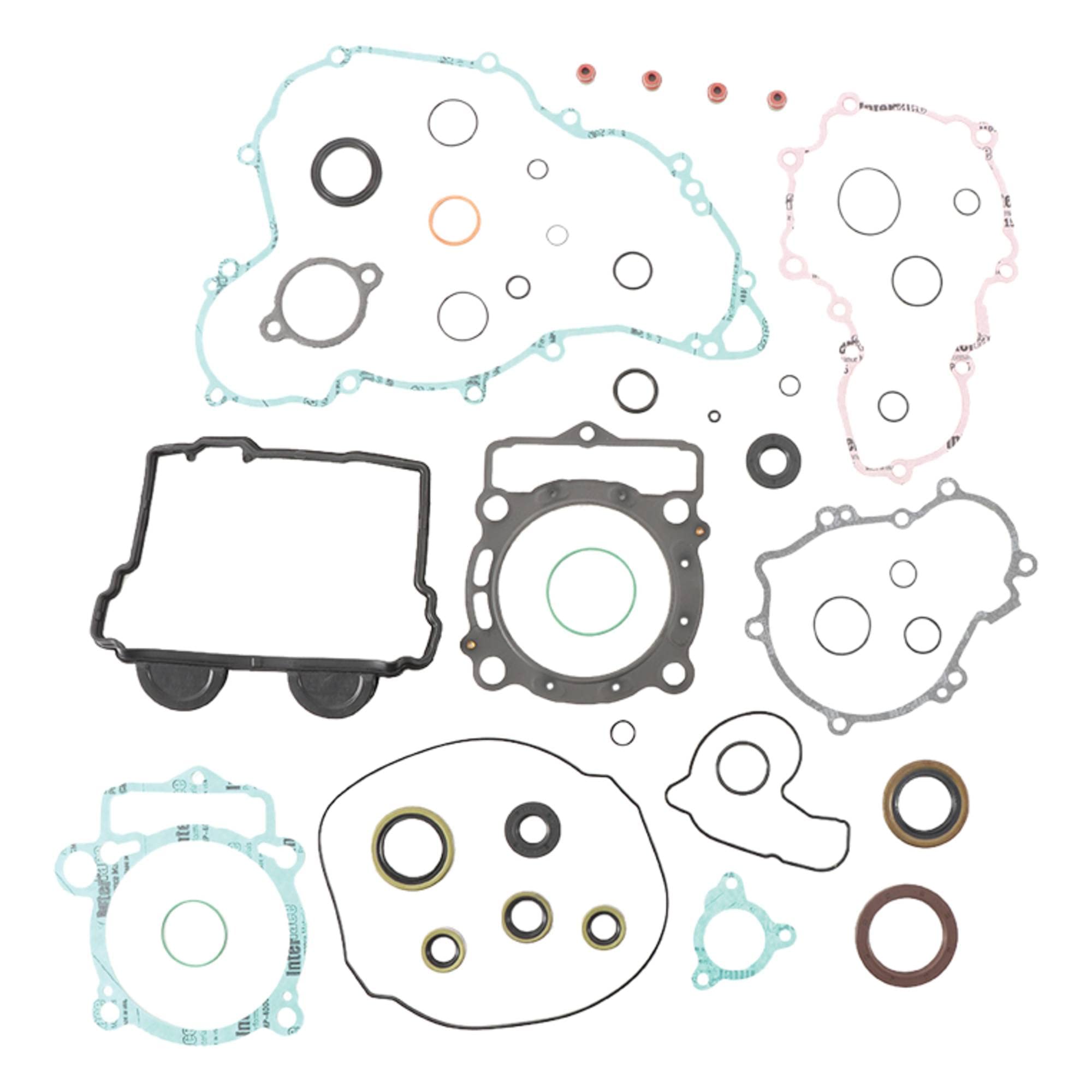 Vertex Gasket Set with Oil Seals (811368) - Compatible with Husqvarna FE 350 2014-2016, FE 350S 2015-2016, KTM XC-FW 350 2012-2016, XC-FW 350 Six Days 2015-2016 - Replacement Engine Gasket Kit for Dirt Bike & Off-Road Motorcycle Maintenance & Repair