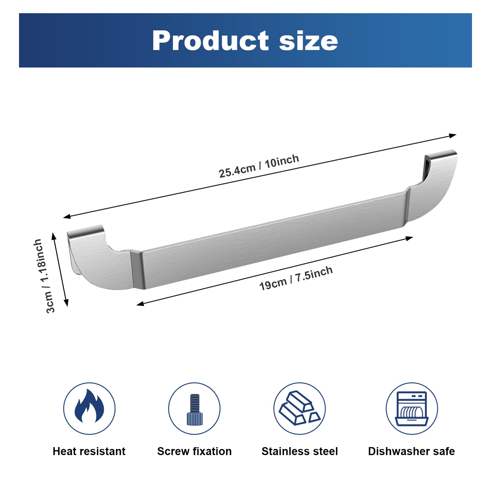 2 Pack Stainless Steel Griddle Spatula Holder - 10 Inch BBQ Tool Rack for Blackstone, Royal Gourmet Flat Top Griddles - Perfect for Outdoor Cooking, Picnics & Backyard Grilling