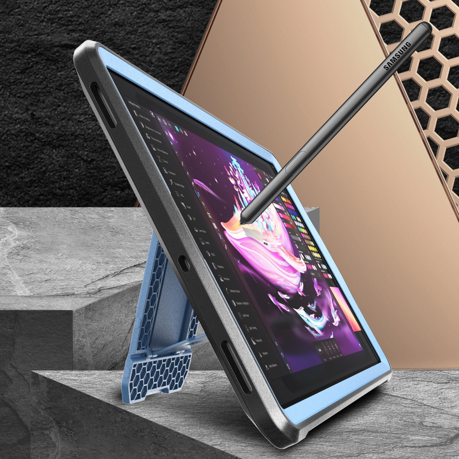 Samsung Galaxy Tab S6 (2019) Shockproof Rugged Case - Unicorn Beetle Pro Series | Heavy Duty Protection with Built-in Screen Protector | Perfect for Construction, Outdoor Adventures & Travel