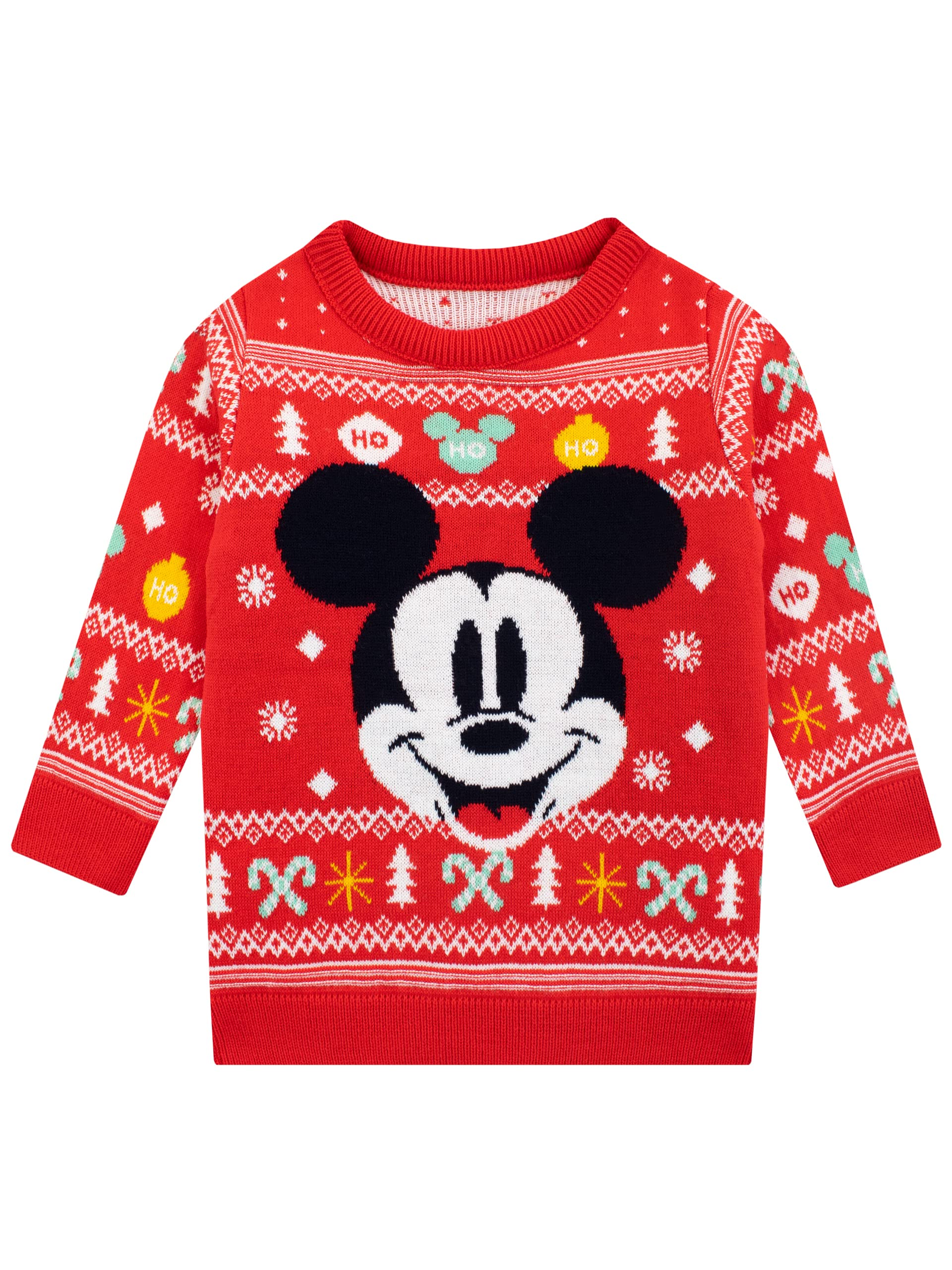 Disney Boys Mickey Mouse Christmas Sweater - Festive Holiday Pullover for Kids, Toddlers & Boys - Perfect for Xmas Parties, Family Gatherings & Winter Celebrations