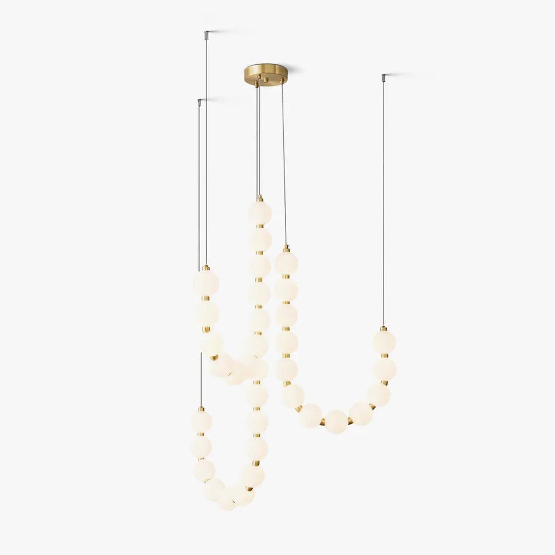 Elegant Acrylic Pearl Chandelier Necklace for Women - Fashion Statement Jewelry for Parties, Weddings & Evening Events