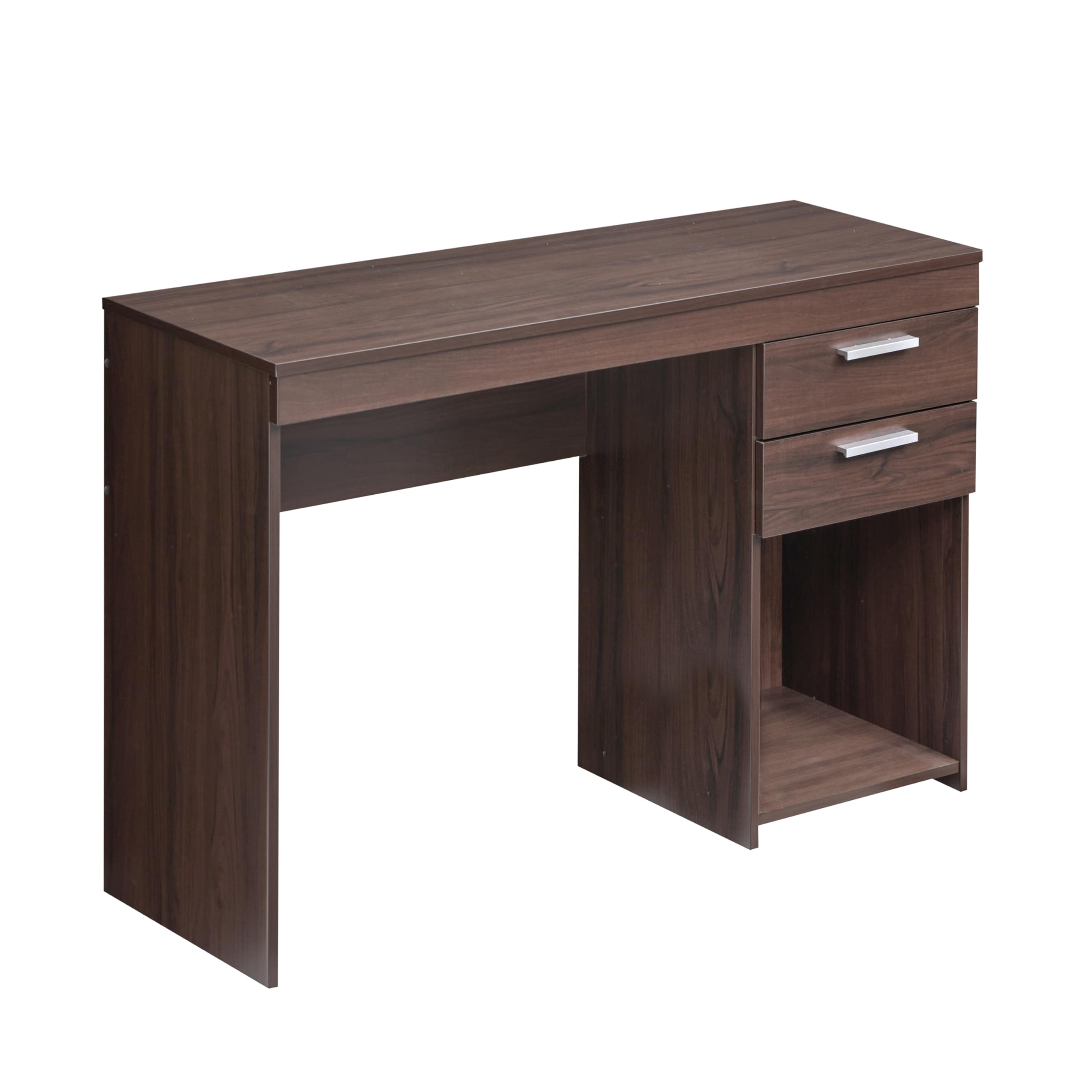 Techni Mobili 48 Inch Modern Computer Desk with Storage Drawers - Compact Home Office Desk for Small Spaces, Bedroom Study Desk in Espresso Brown - Perfect for Remote Work, Gaming & Online Learning