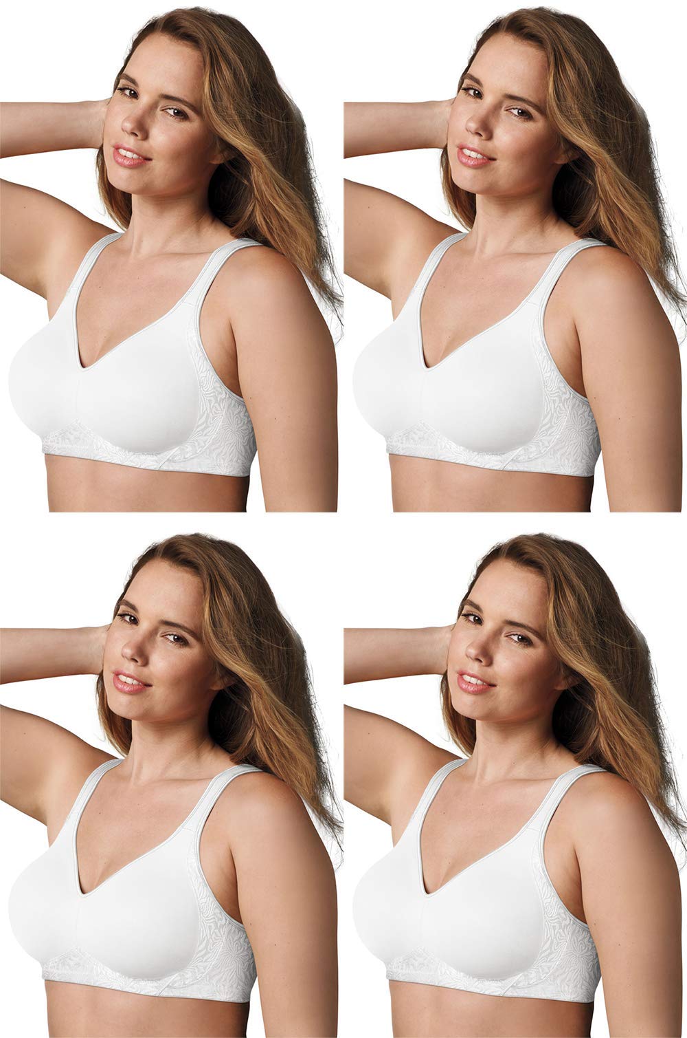18 Hour Seamless Smoothing Bra for Women - 3 Pack Comfortable T-Shirt Bras with Full Coverage - Perfect for Everyday Wear, Workouts & Layering