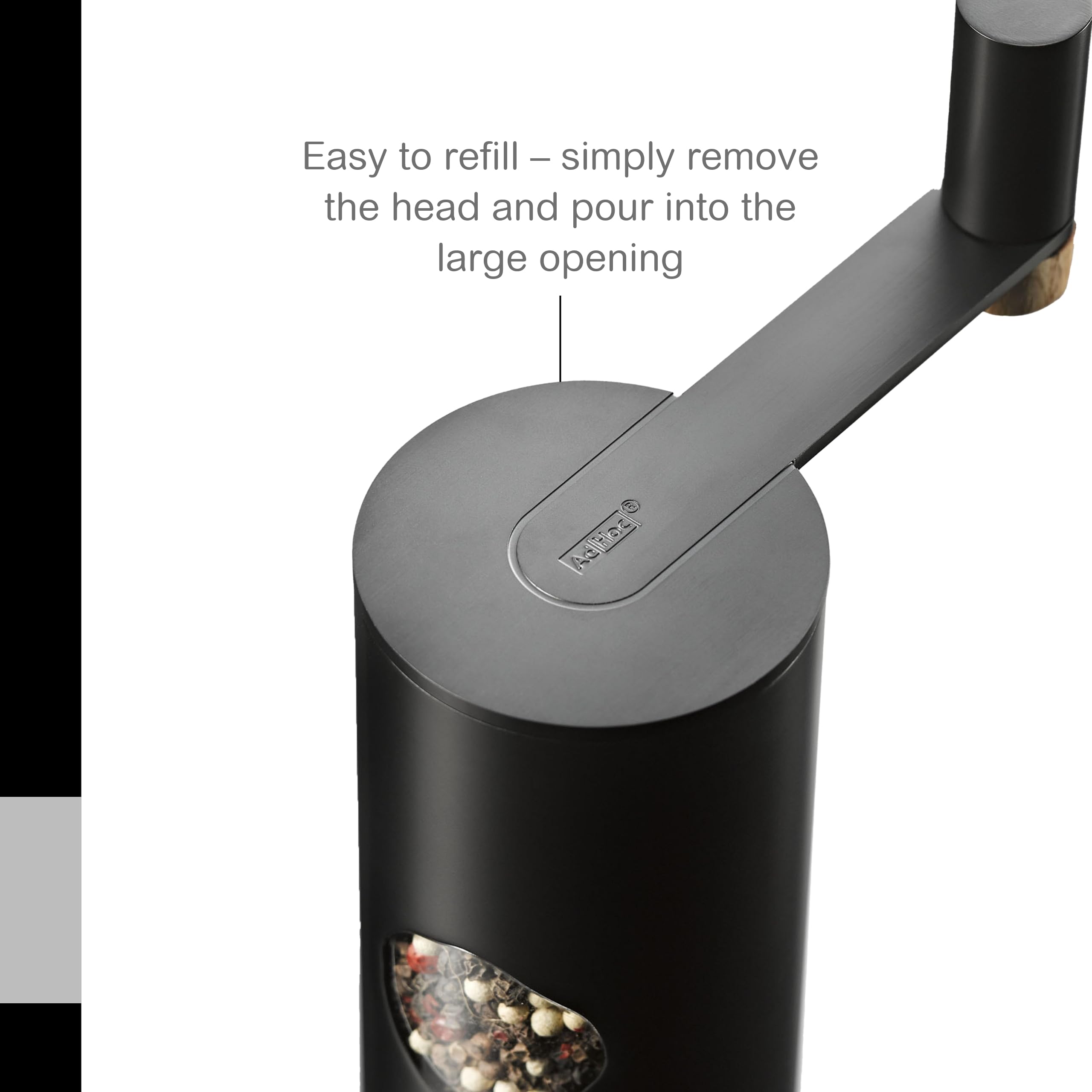 Premium Stainless Steel Salt and Pepper Grinder Set - Manual Adjustable Spice Mill for Gourmet Cooking - Perfect Chef Gift for Home & Professional Kitchens - Ideal for Seasoning, Grinding Fresh Peppercorns & Sea Salt at Dining Table or Kitchen Counter