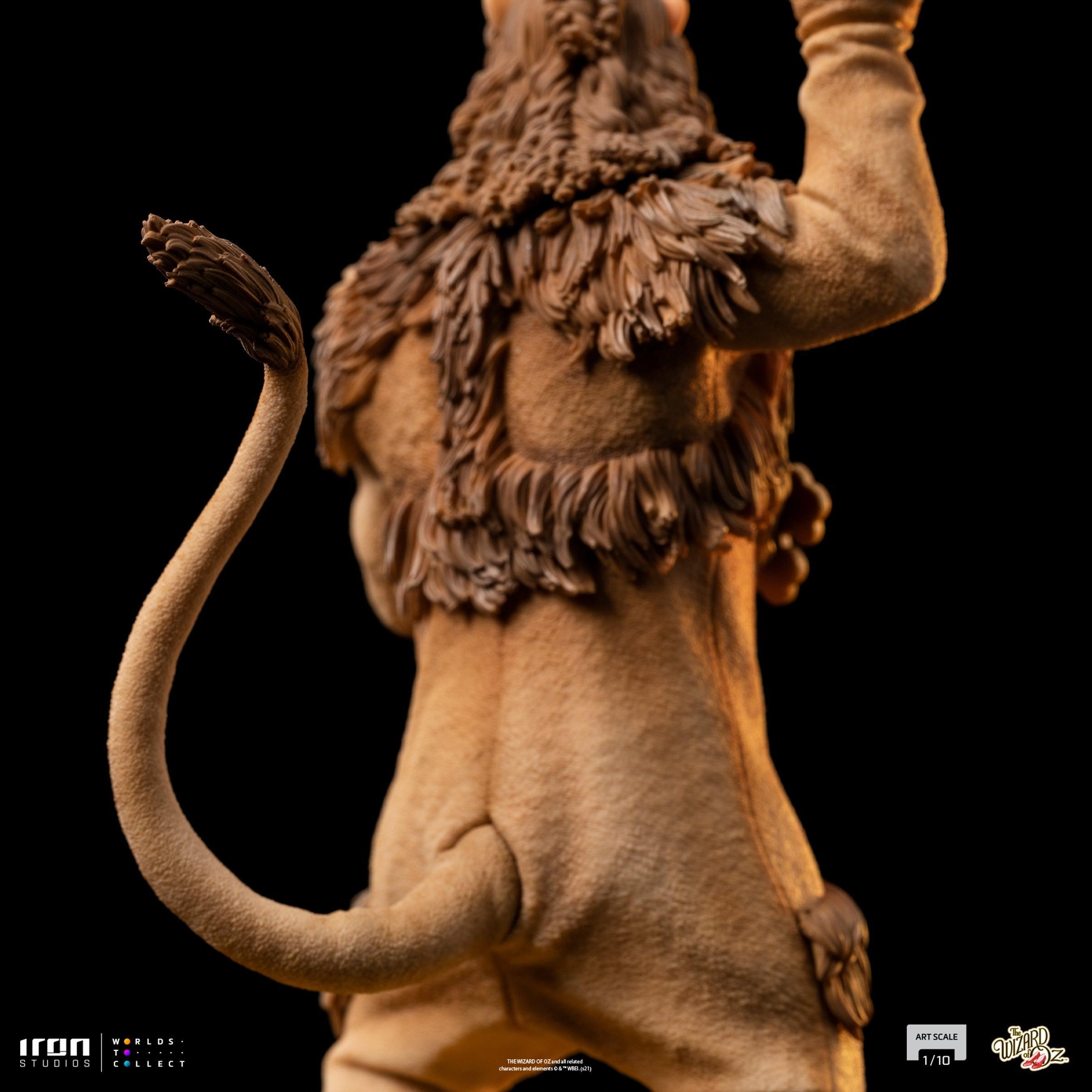 Iron Studios Wizard of Oz Cowardly Lion BDS Art Scale 1/10 Statue - Collectible Figurine for Movie Fans & Home Decor Display