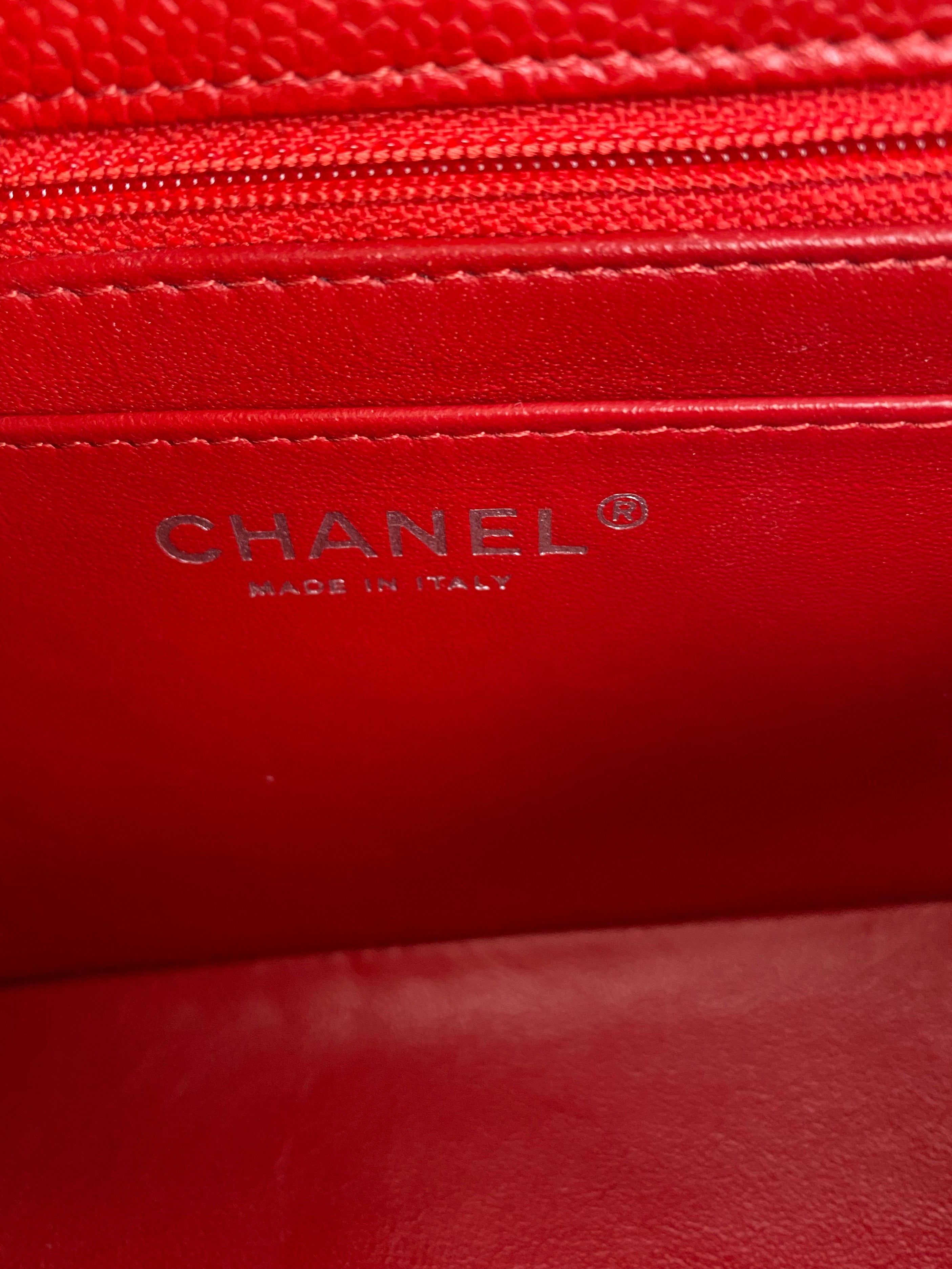 Chanel Mini Red Square Flap Bag - Luxury Crossbody Purse for Women | Perfect for Date Night, Parties & Special Occasions