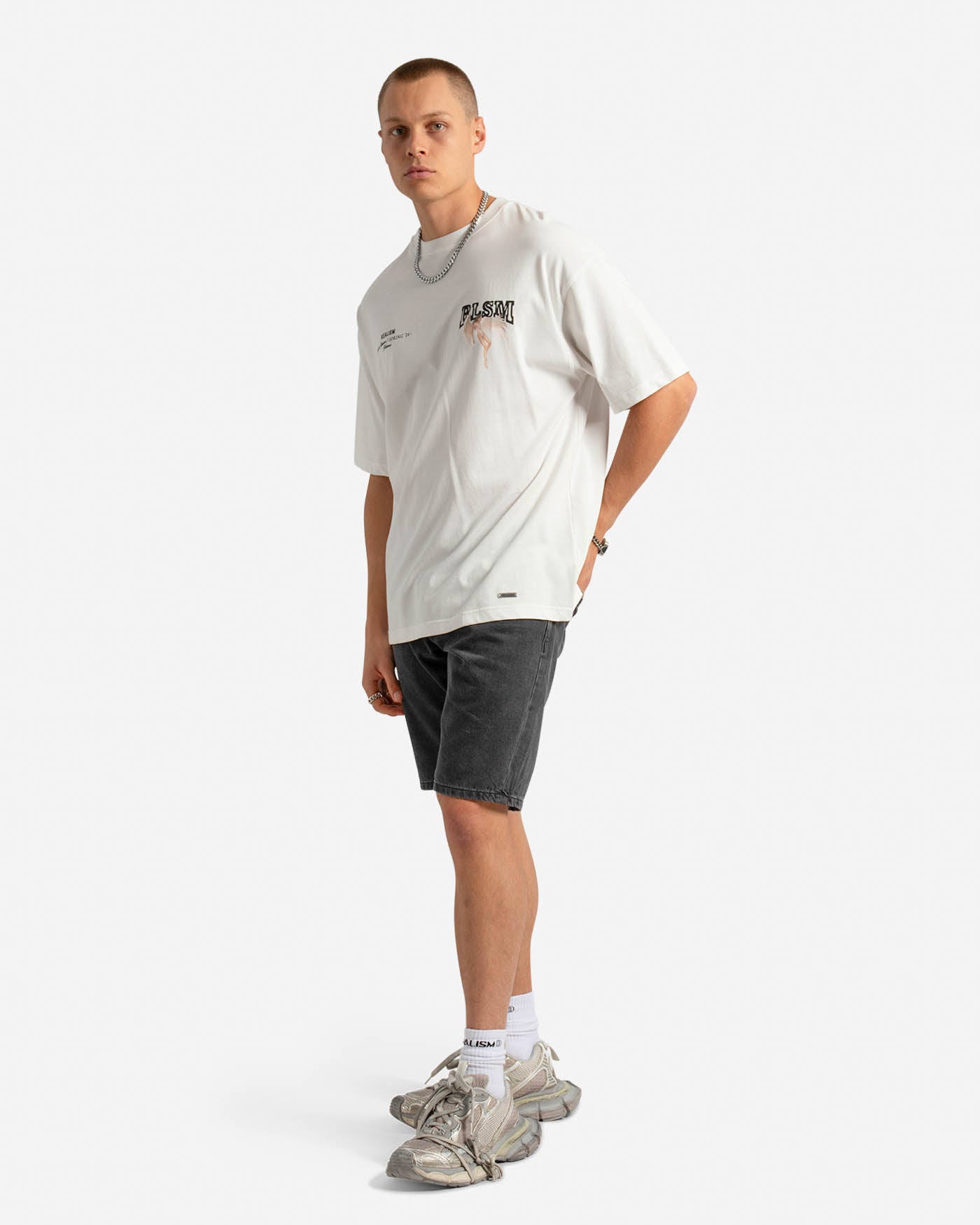 SSS Realism Guardian Tee - Premium White Cotton T-Shirt for Men & Women | Streetwear, Casual Wear & Everyday Outfits