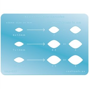 Professional Marquise Bezel Template for Jewelry Making - Perfect for Rings, Pendants & DIY Crafting