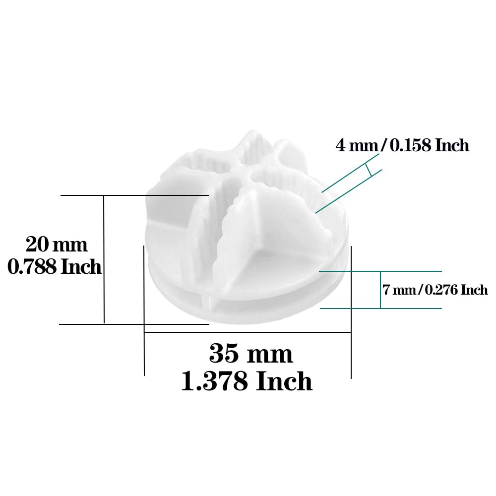 30Pcs White Plastic Wire Cube Connectors for Modular Closet Storage & Wire Shelving Organizer - DIY Closet Organization, Pantry Shelving, and Home Storage Solutions