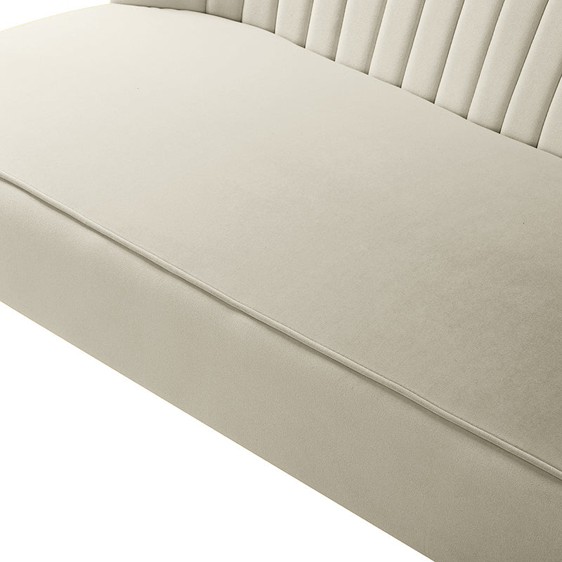 Bariana Velvet Loveseat - Soft & Luxurious Small Couch for Living Room, Bedroom, or Office - Perfect for Cozy Seating & Home Decor