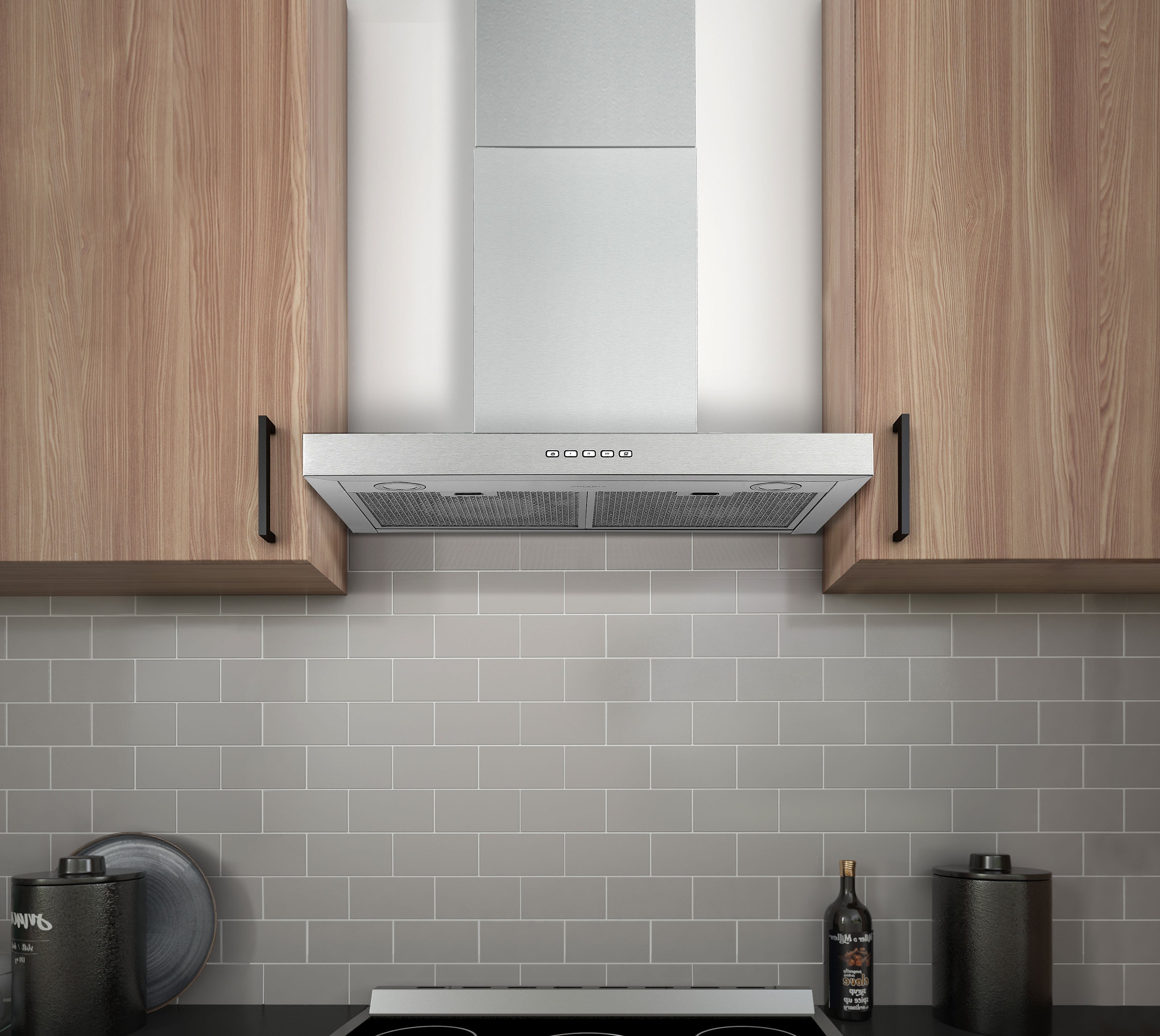 30 Inch Stainless Steel Convertible Wall Mount Range Hood - Under Cabinet or Wall Mount Installation for Kitchen Ventilation
