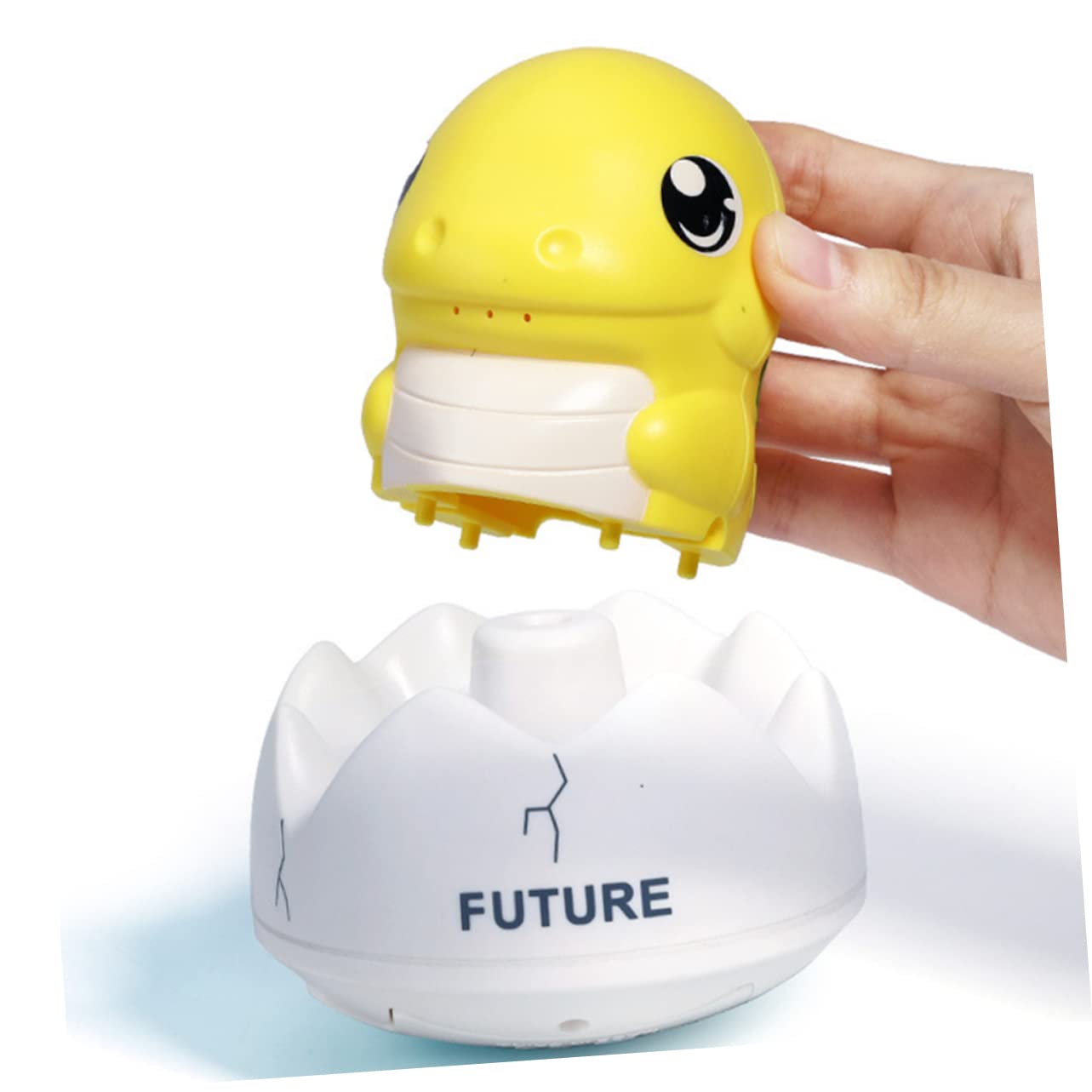VICASKY 3-Piece Dinosaur Bath Toys Set - Fun Floating Plastic Bathtub Toys for Toddlers & Kids (Yellow) - Perfect for Bath Time Play, Sensory Learning & Pool Party Favors