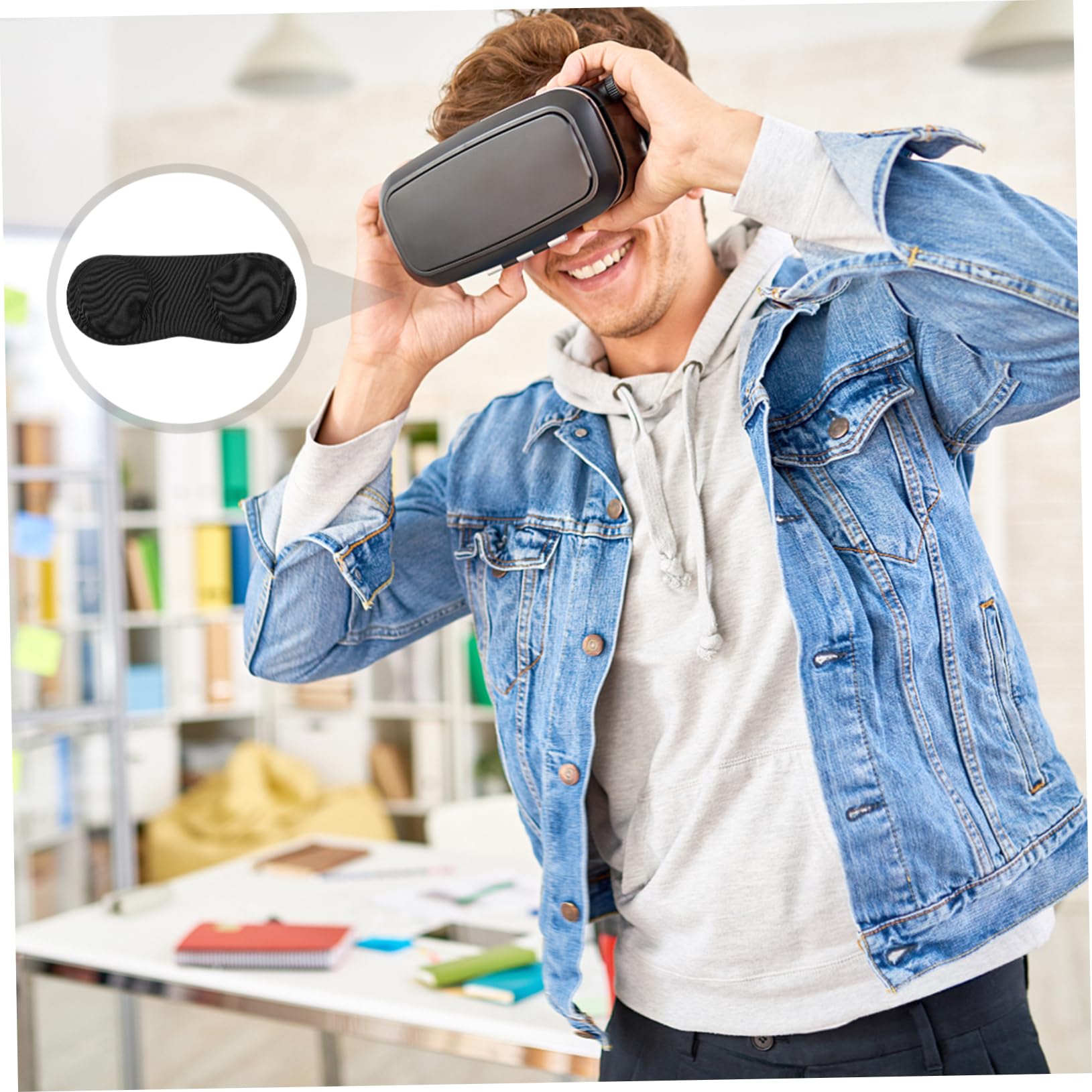 OSALADI VR Lens Cover - Anti-Scratch Black Protective Shield for VR Headsets | Easy to Install | Prevents Scratches & Damage | Perfect for Oculus Quest 2, Meta VR, and Virtual Reality Gaming