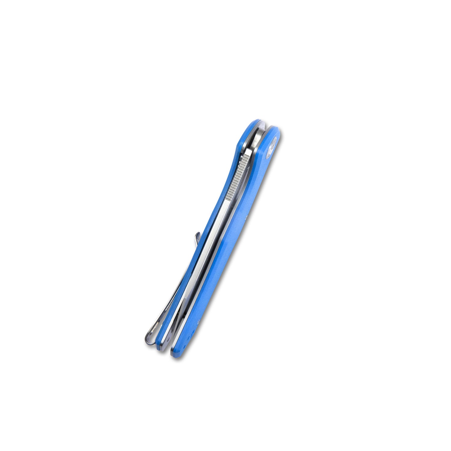 Premium Flash Liner Lock Flipper Folding Knife - Blue G10 Handle, 3.82