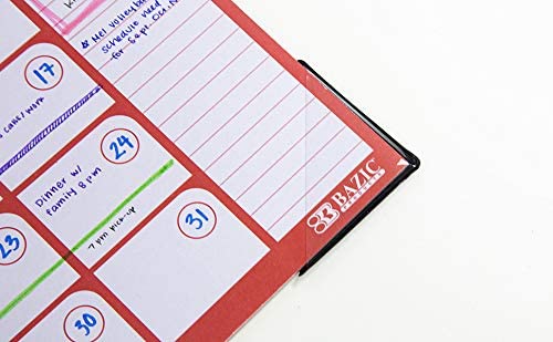 BAZIC Undated 12-Month Desk Calendar 11