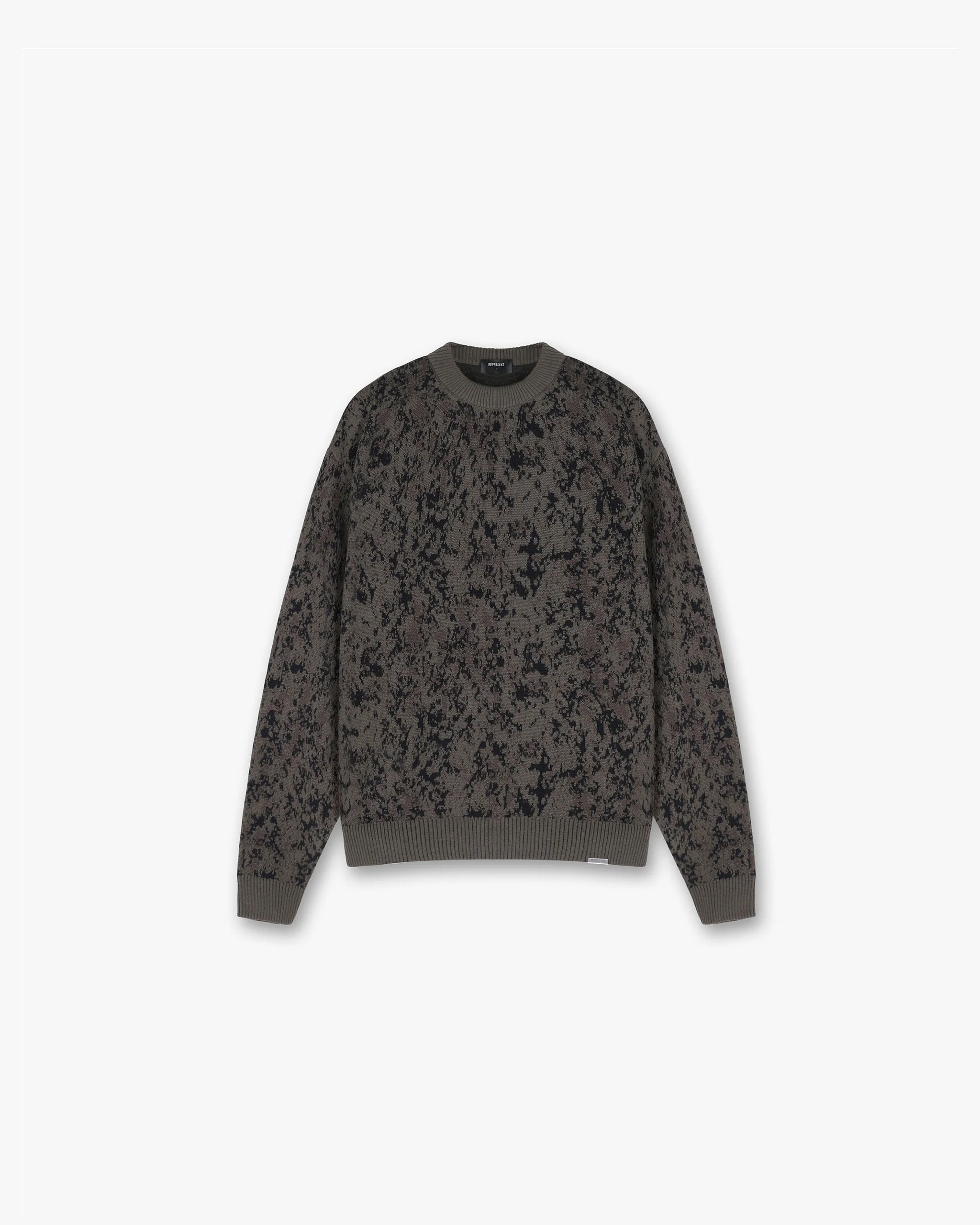 Stylish Jacquard Sweater with Camo Print - Trendy Knit Pullover for Men & Women - Perfect for Casual Outfits, Fall Layering, and Outdoor Adventures