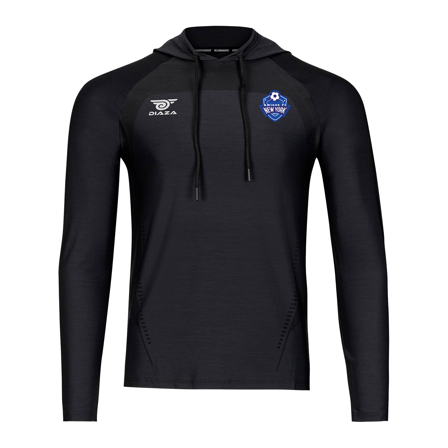 Amigos FC Suba Hooded Long Sleeve - Men's Athletic Pullover Sweatshirt for Soccer Fans | Comfortable Training & Casual Wear | Perfect for Gameday, Workouts, and Outdoor Activities