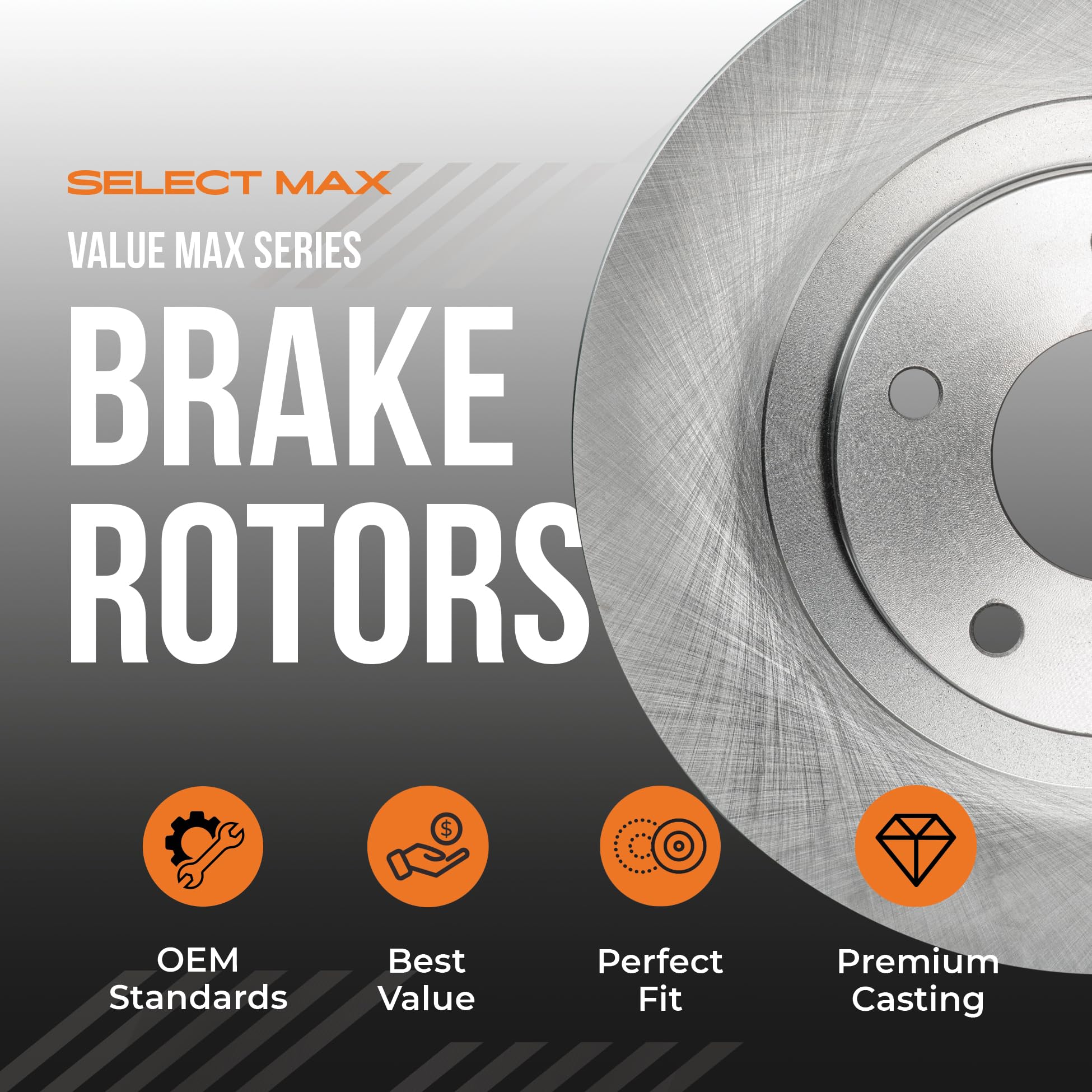 Premium OE Front & Rear Brake Rotors with Carbon Ceramic Pads - KT000343 - Perfect for High-Performance Vehicles & Daily Commuting