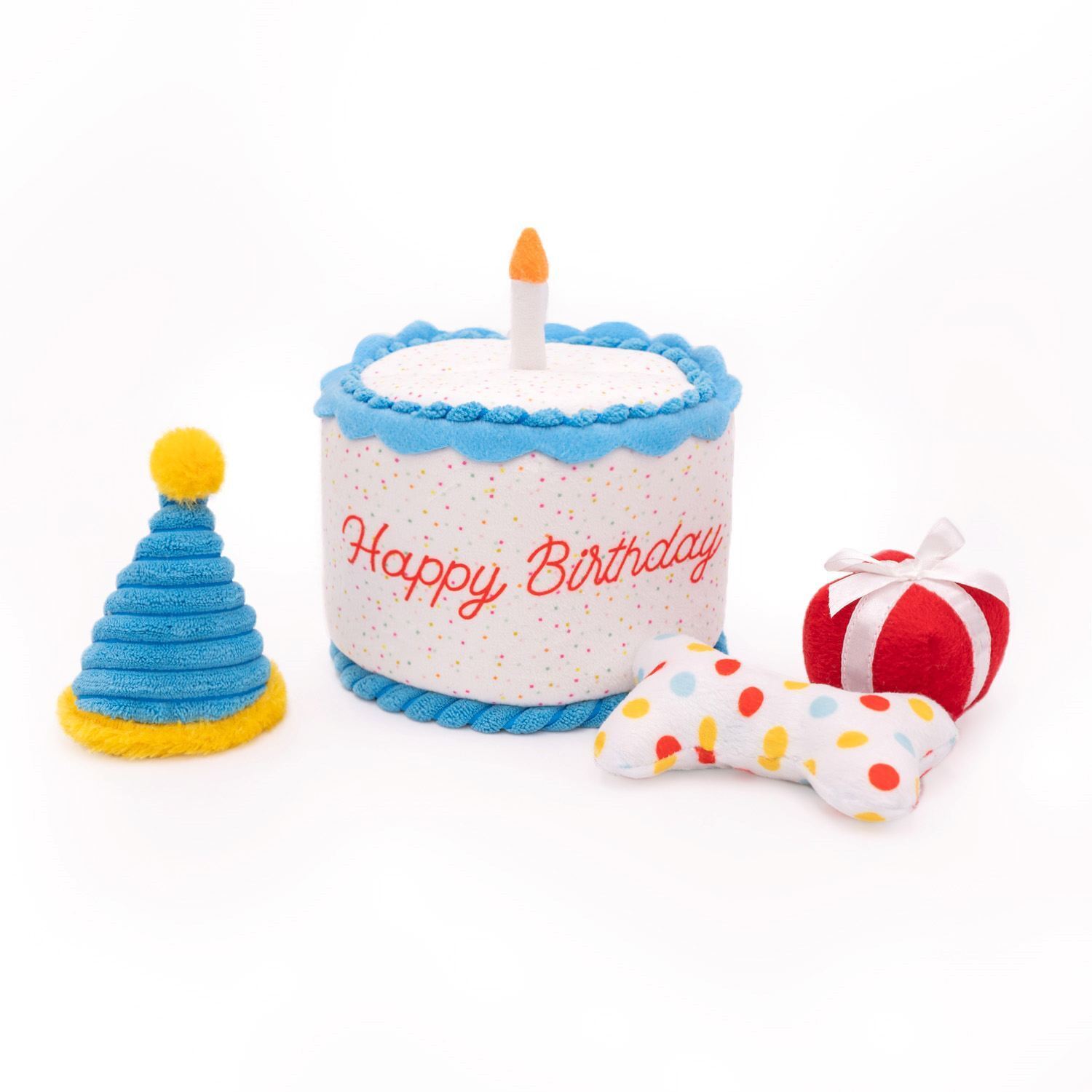 Interactive Dog Toy for Birthday Cake Fun - Durable Chew Toy for Puppies & Dogs - Perfect for Birthday Parties, Training & Playtime