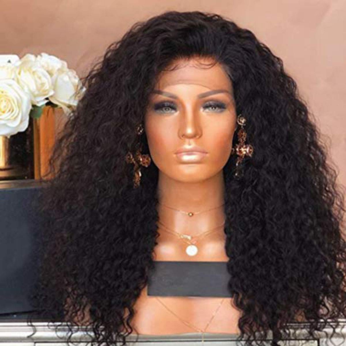 Dreambeauty 300% Density 13x6 Transparent Lace Front Human Hair Wigs - Water Wave Brazilian Remy Hair 6 Inch Deep Part Lace Wig with Baby Hair for Women (18 Inch) - Perfect for Daily Wear, Parties & Special Occasions