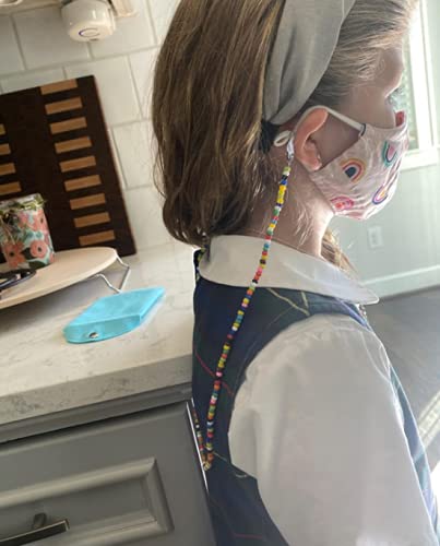 Personalized Face Mask Chain with Name - Adjustable Lanyard Strap & Eyeglass Holder Necklace for Women & Girls | Perfect for School, Work, Travel & Daily Protection