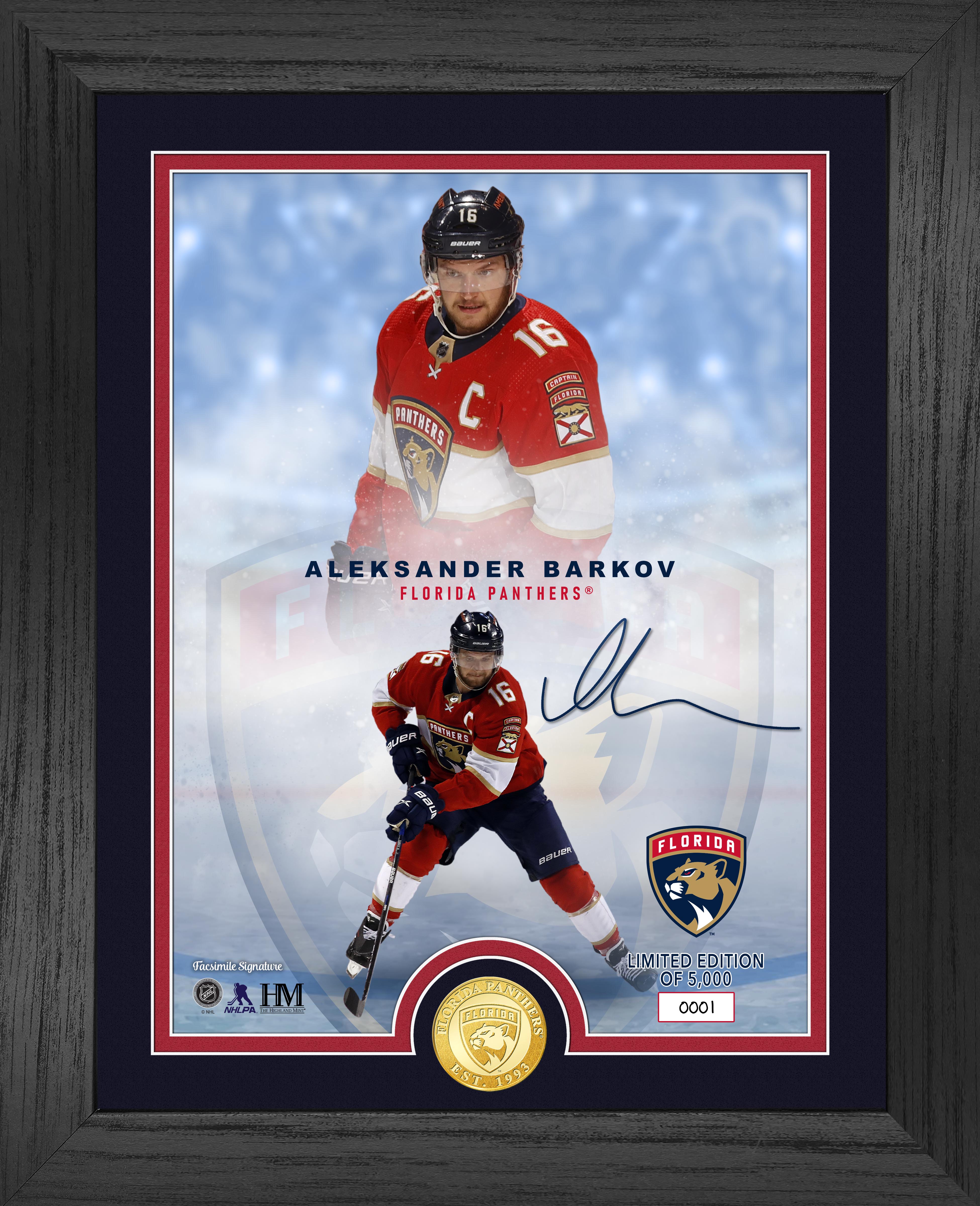 Florida Panthers Aleksander Barkov Legends Bronze Commemorative Coin with Photo - Collectible Hockey Memorabilia for NHL Fans & Sports Collectors (Perfect for Display Cases, Man Caves, and Gift Giving)