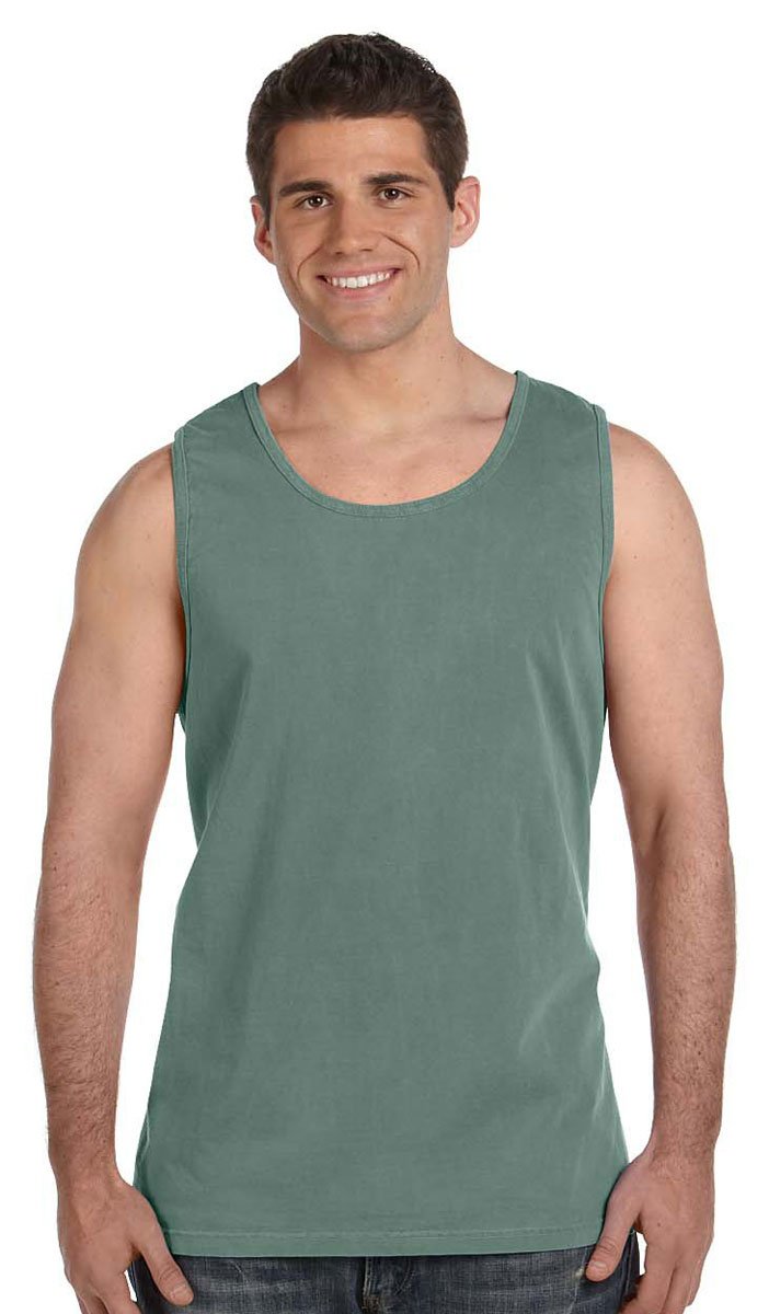 Comfort Colors Ringspun Garment-Dyed Tank Top - Soft Light Green Cotton Shirt for Women & Men | Perfect for Summer, Casual Wear, and Layering