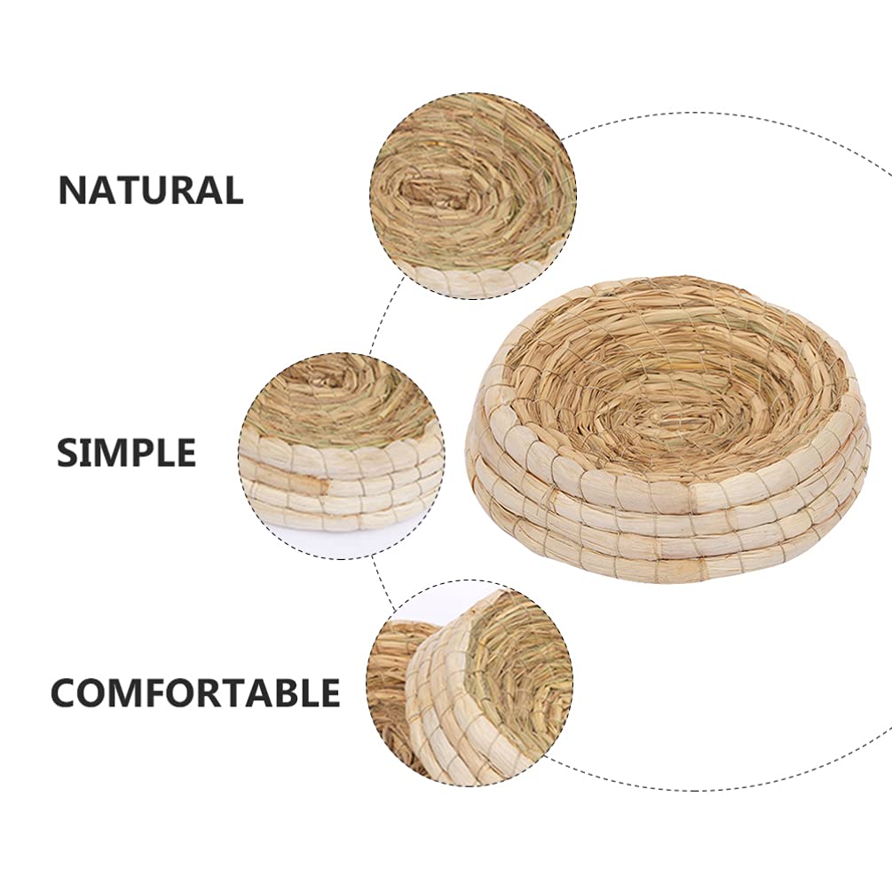 Balacoo Pet Bed - Woven Nest for Birds, Guinea Pigs & Bunnies - Grass House for Small Animals