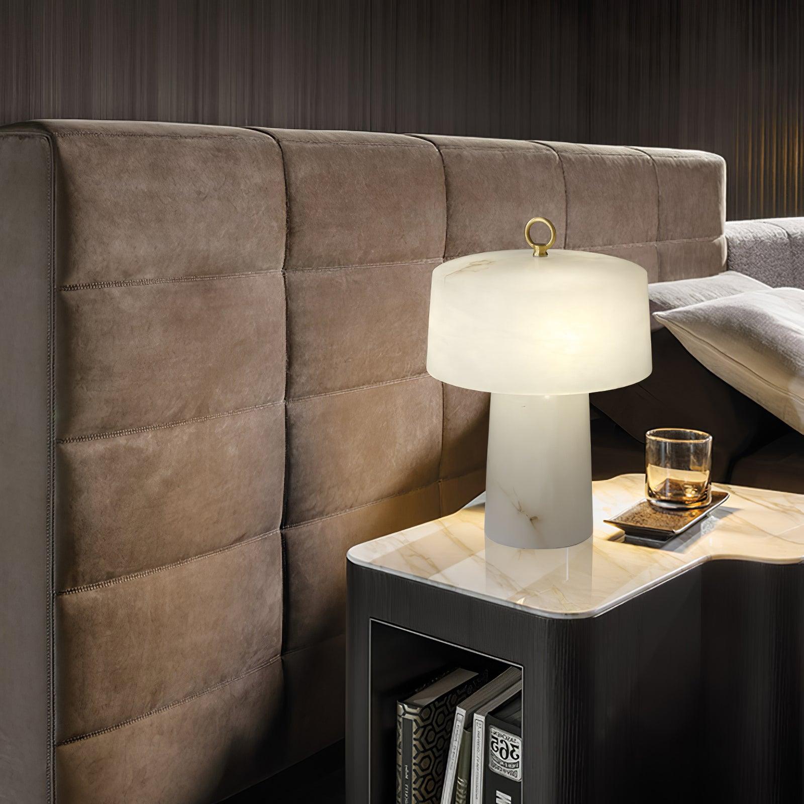 Aogashima Modern LED Table Lamp - Adjustable Brightness, USB Charging Port, Night Light for Bedroom, Living Room, Office - Perfect for Reading, Working & Relaxing