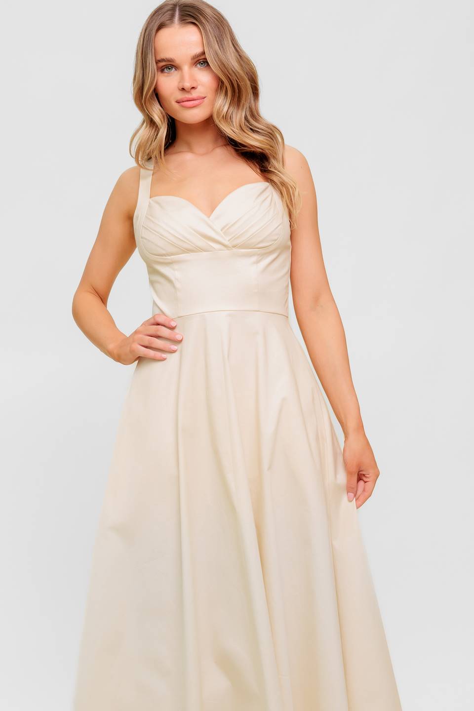 CHANTILLY CHARM SHIRRED MIDI DRESS - Floral Summer Dress for Women, Elegant Ruffled Sleeves & Smocked Waist - Perfect for Garden Parties, Date Nights & Vacation Outfits