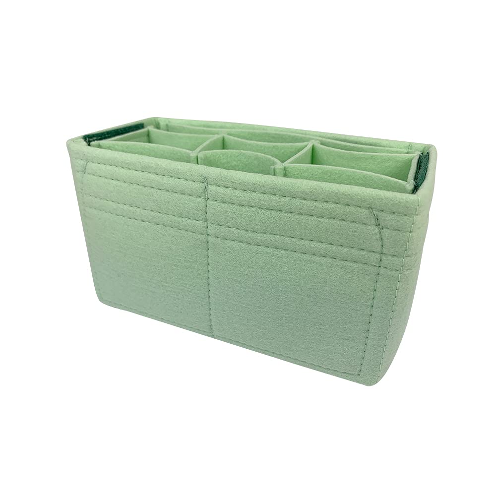 Premium Handmade Bag Organizer for Dior Small Vanity Case - 20 Color Options with Detachable Middle Divider | Purse Organizer Insert Liner Shaper | Perfect for Travel, Daily Use & Luxury Handbag Protection