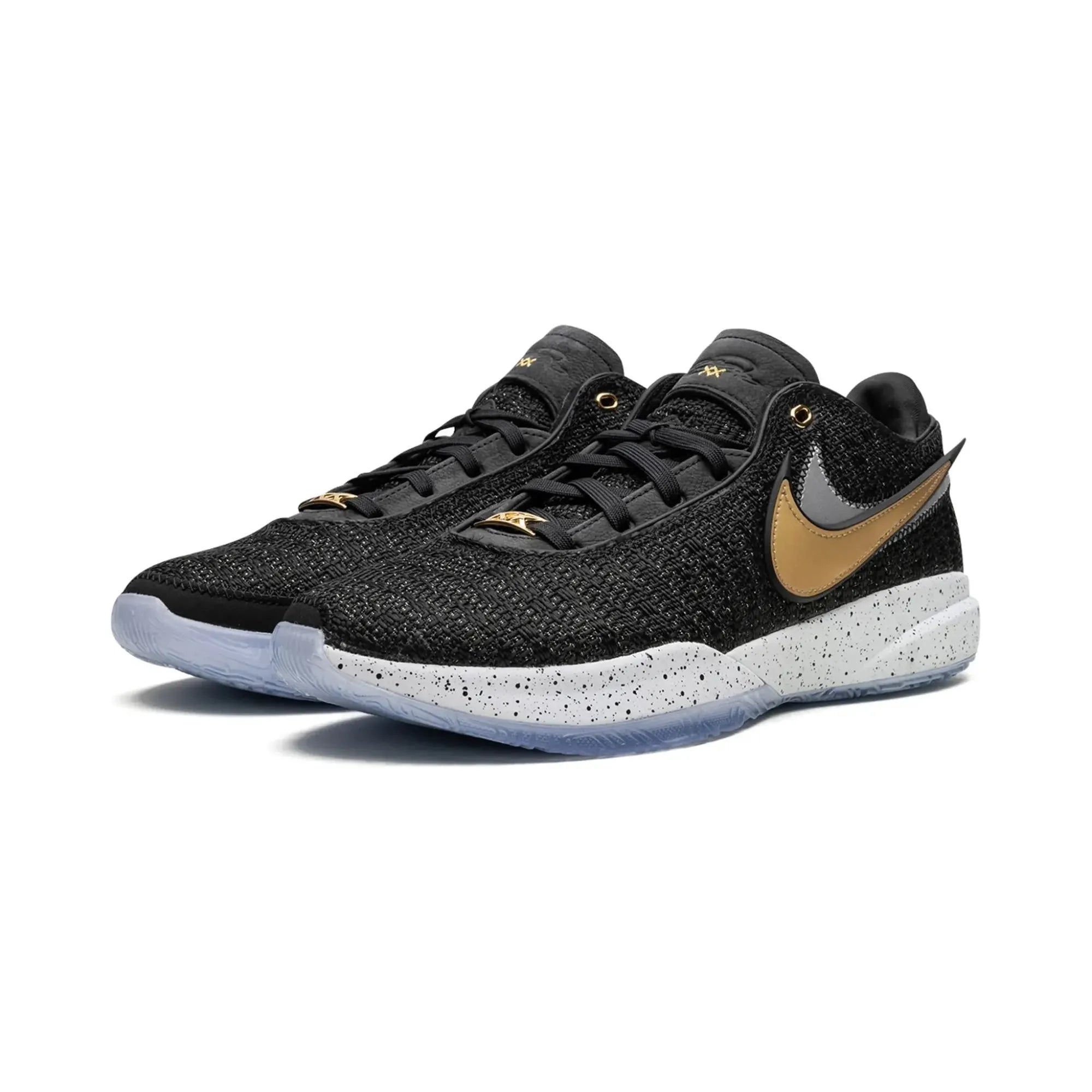 Nike LeBron 20 Basketball Shoes - Black & Metallic Gold - High-Performance Court Shoes for Men - Perfect for NBA Games, Training & Streetwear Fashion