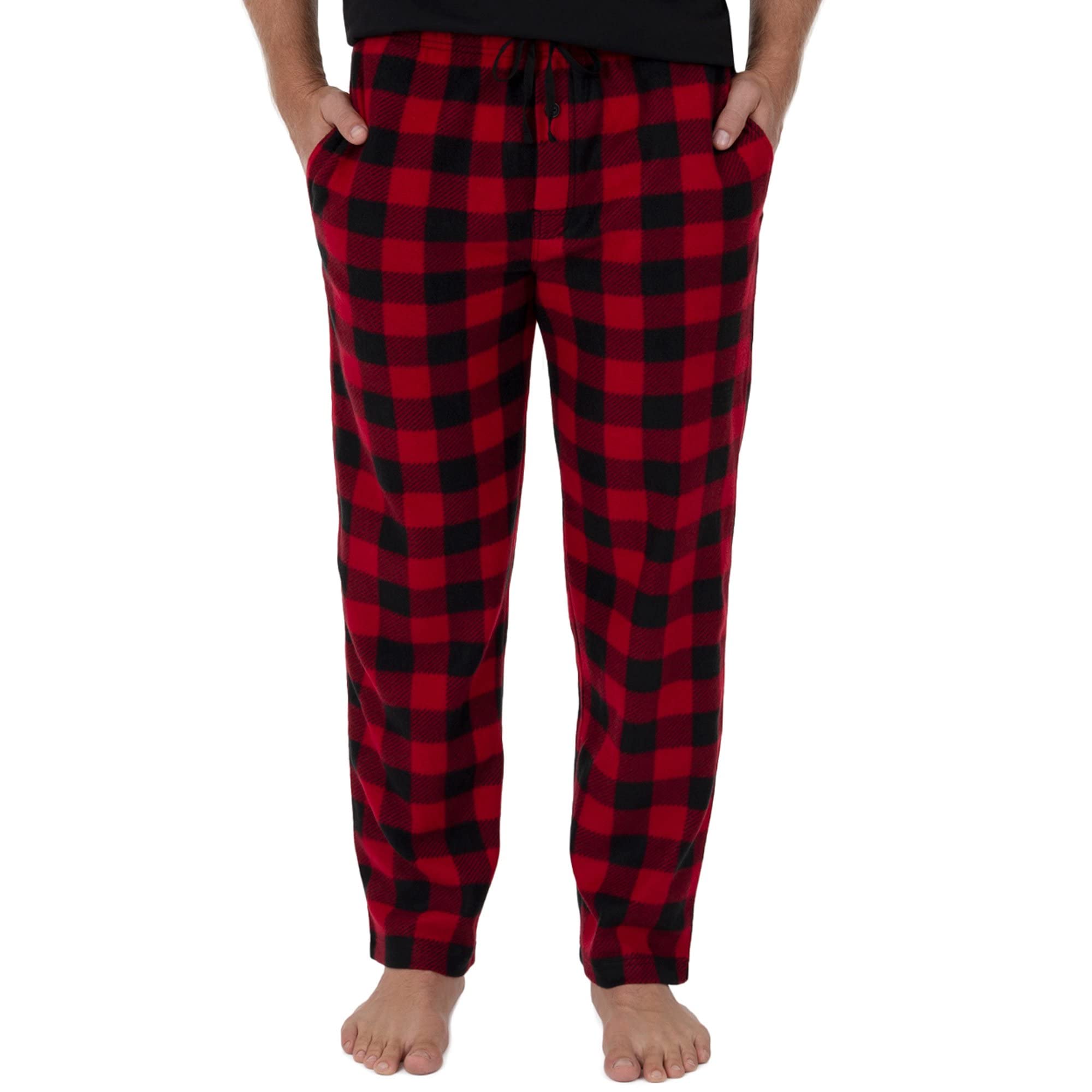 Fruit of the Loom Men's Fleece Pajama Pants - Soft & Warm Sleepwear for Winter Nights, Lounging at Home