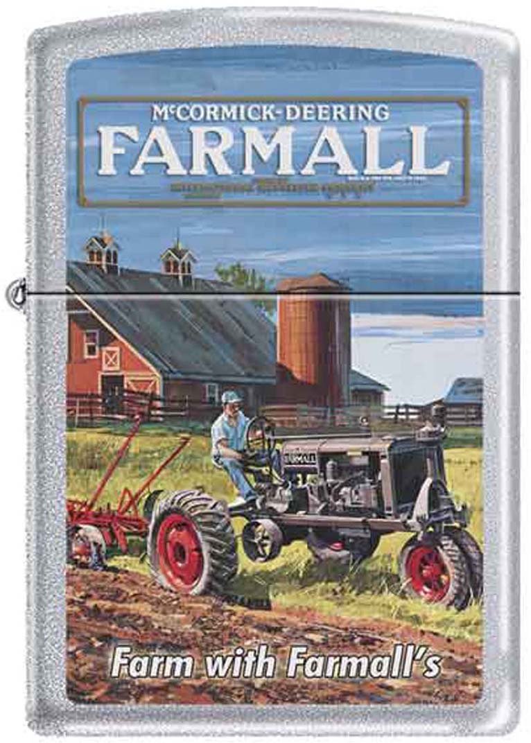 Vintage Farmall McCormick-Deering Antique Tractor Collectible Zippo Lighter - Perfect for Farmers, Collectors & Outdoor Enthusiasts - Camping, BBQ & Everyday Carry