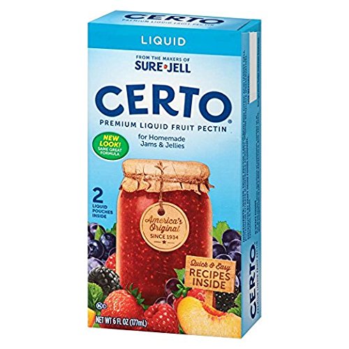 Premium Liquid Fruit Pectin for Canning & Jam Making - Certo 6oz (Pack of 6) - Perfect for Homemade Jellies, Preserves & Desserts