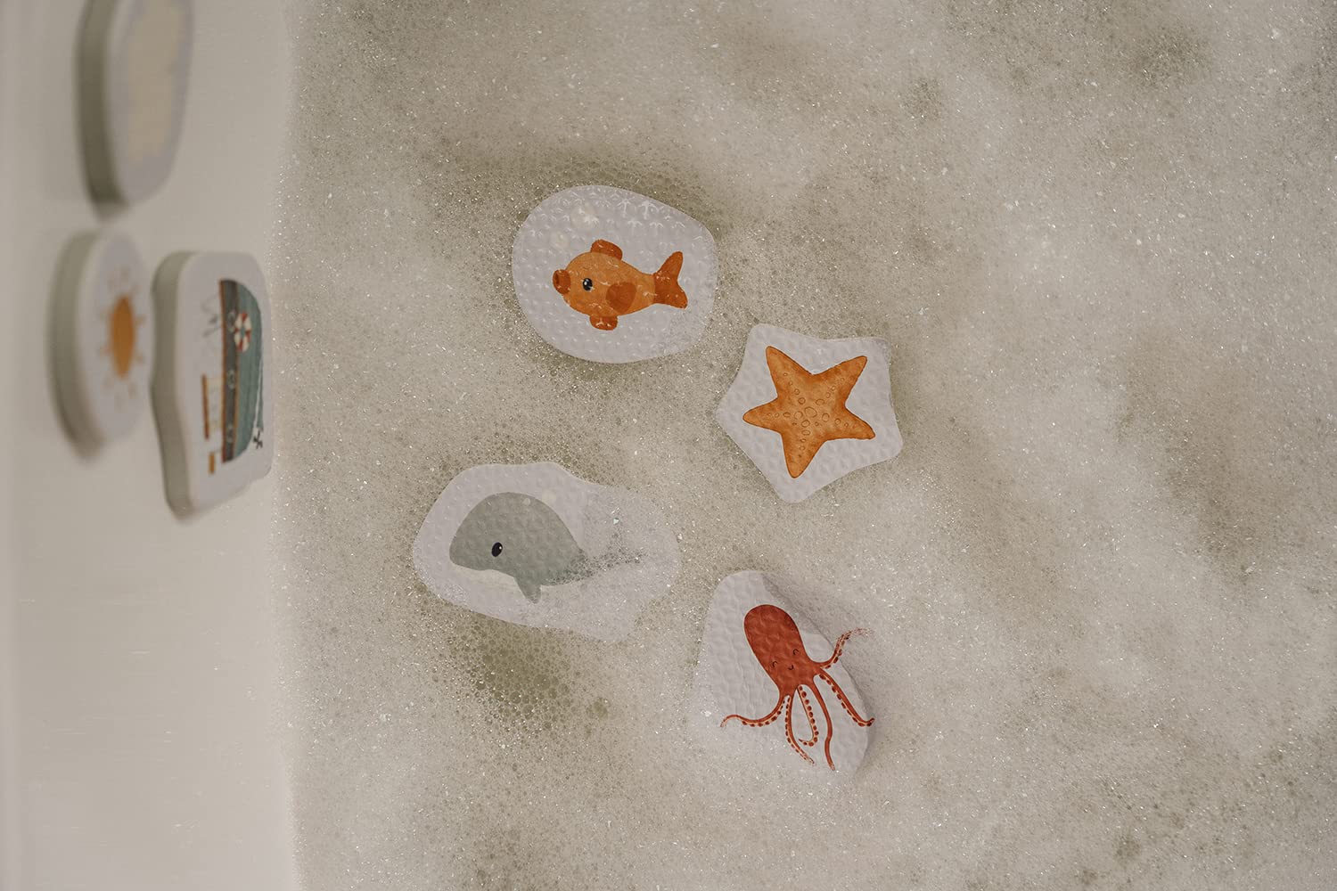 Little Dutch Foam Figurines - Rubo Toys Sailors Bay Play Set for Kids | Safe & Soft Bath Toys for Toddlers | Perfect for Bathtime, Pool Play & Sensory Learning