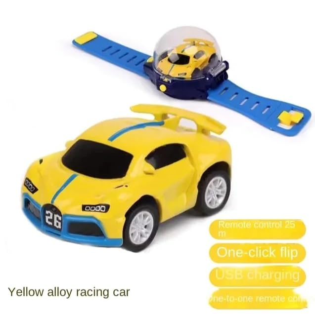 Bestie Toys Mini Remote Control Watch - 2.4GHz Wrist Racing Dinosaur Car Toy for Kids Boys Girls (Mr.Bean Style) | Fun Birthday Gift for Children | Perfect for Indoor Play, Party Favors & STEM Learning