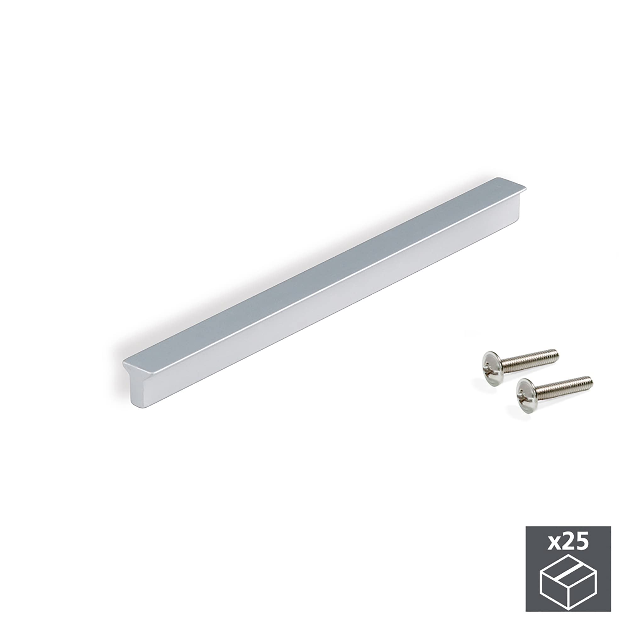 9165962 Aluminum Furniture Handle - Matt Anodized Finish for Cabinets, Drawers & DIY Home Improvement Projects
