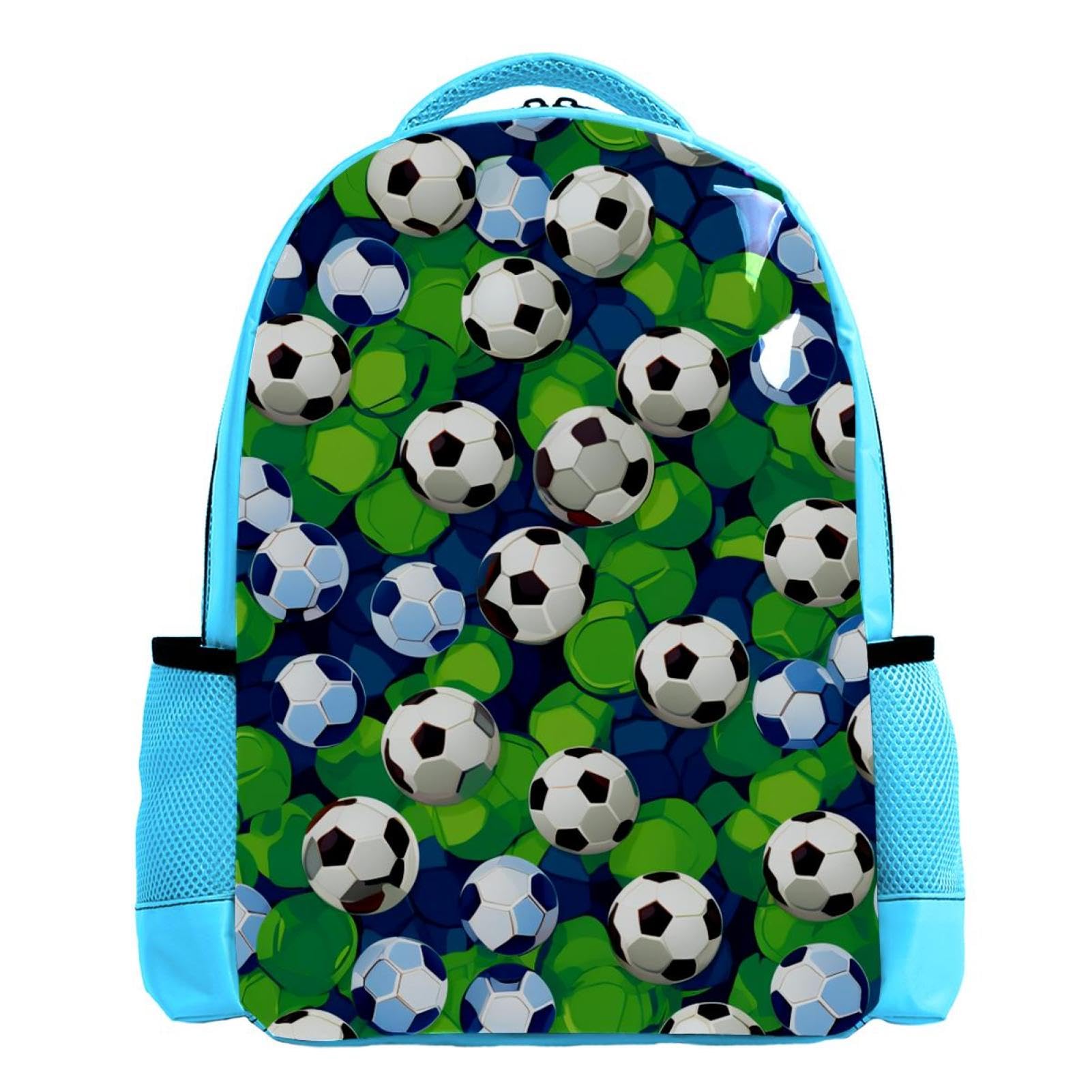 Men's & Women's Travel Backpack with Floral Soccer Ball Design - Durable Hiking, School & Gym Backpack for Sports Enthusiasts